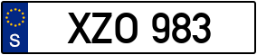 Trailer License Plate